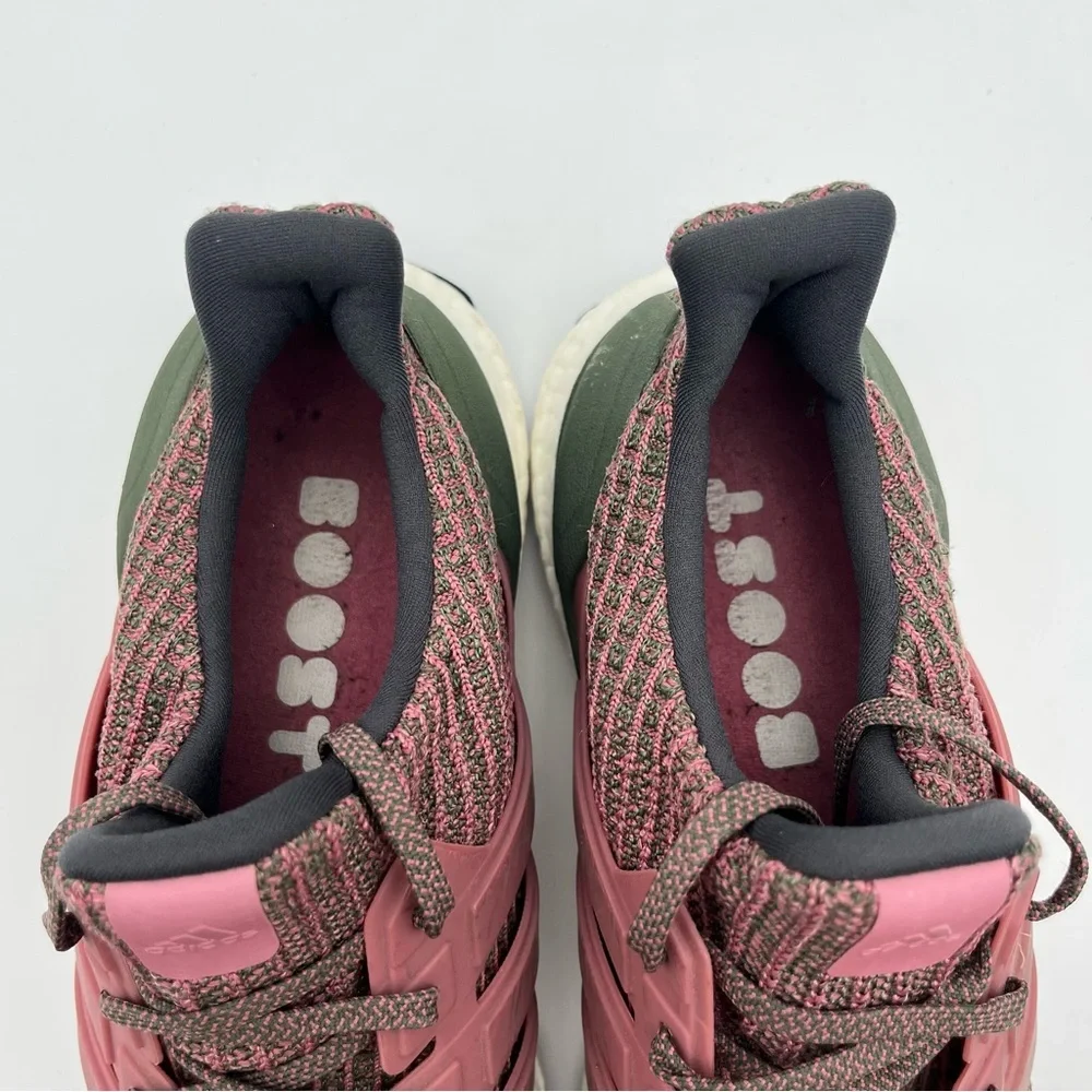 adidas Ultraboost Athletic Shoes in Rosewood and Olive